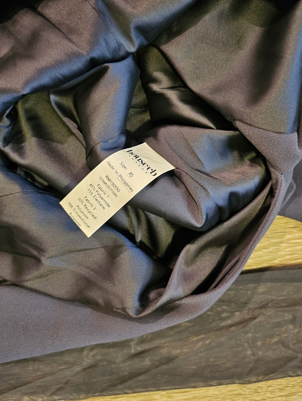 HOUSE OF CB 'Evangelina' Slate Plunge Maxi Dress - Picture 13 of 14